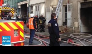 Incendie rue R.Poincaré à Troyes