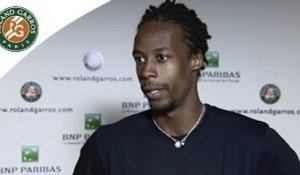 Monfils' reaction after his R2 win