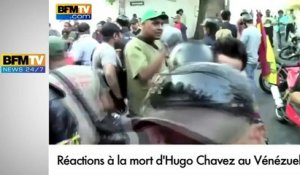 Réactions au Vénézuela après la mort de Chavez