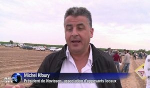 Manifesattion contre "l'usine à vaches" près d'Abbeville