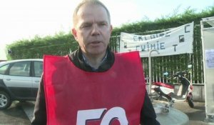 Calais: les salariés de Calaire Chimie mobilisés