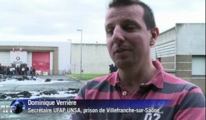 Dans le Rhône, l'entrée de prisons bloquées par des surveillants pénitentiaires