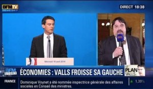 BFM Story: Plan d'économies: Manuel Valls froisse sa gauche - 16/04