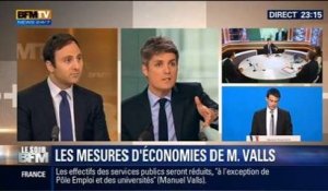 Le Soir BFM: Déficit: Manuel Valls réussira-t-il à économiser 50 milliards d'euros d'ici 2017 ? - 16/04 3/4