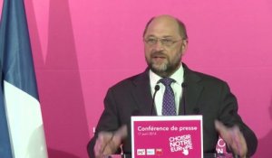 Conférence de presse de Martin Schulz au Cirque d'Hiver le 17 avril