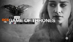 Game of Thrones saison 4 épisode 3 : bande-annonce