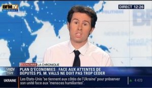 L'Édito éco de Guillaume Paul: Plan d'économies: Valls devra-t-il céder face aux députés frondeurs ? - 22/04