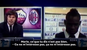 Quand Mario Balotelli remet en place la TV italienne