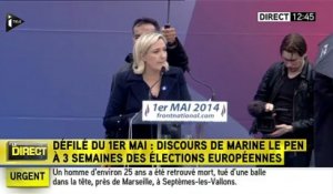 Marine Le Pen : "s'abstenir le 25 mai c'est oublier la France"