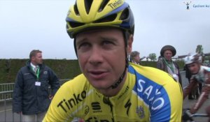 Nicolas Roche au départ de la 3e étape du Tour de Romandie 2014