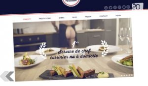 Un site internet propose des cuisiniers nus