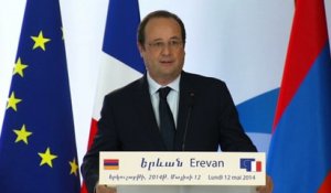 Ouverture par François Hollande et Serge Sarkissian du Forum économique franco-arménien