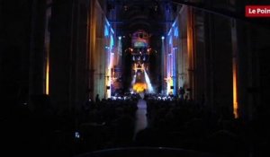 Futurapolis : Le spectacle sons et lumière à Saint-Sernin pour la conférence de Ken Follett