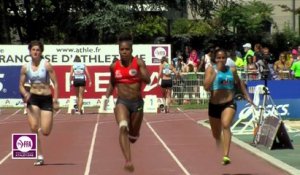Finale F 100 m (Victoire de Stella Akakpo en 11''46)