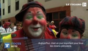 Pérou : des centaines de clowns fêtent leur journée nationale