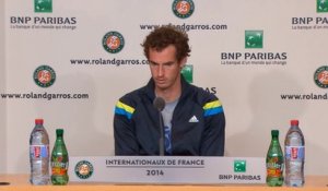 Roland-Garros - Murray : "Des conditions difficiles"