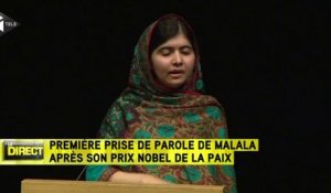 Malala Yousafzai "honorée d'avoir été choisie comme lauréate"