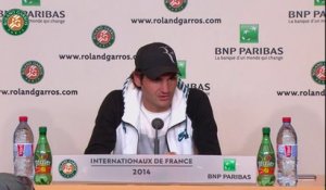 Conférence de presse Roger Federer Roland Garros 2014 1/8