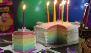 Rainbow Cake - Dessert Anniversaire : CuisineAZ
