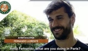 2014 French Open. F.Llorente supporter of R.Nadal