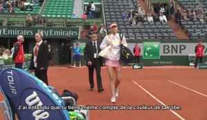Maria Sharapova, superstitious - 2014 French Open