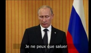 Poutine : "l'approche de Porochenko est juste, elle m'a plu"