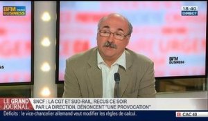 Luc Bérille, secrétaire général de l'UNSA, dans Le Grand Journal – 16/06 3/4