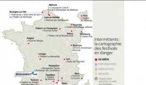 Chroniques : Intermittents : la carte de France des perturbations