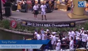 NBA: Les Spurs fêtent leur titre devant 100.000 supporters