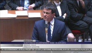 M Valls : "Pas de politique de zig-zag au gré des amendements"
