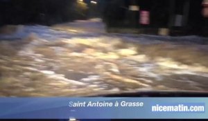 Un torrent dans le quartier Chèvrefeuille Saint Antoine à Grasse