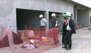 Visite de chantier du futur collège Cesária Évora à Montreuil