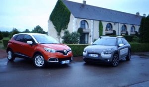 Renault Captur vs Citroën C4 Cactus : l'essai comparatif en vidéo (2014)
