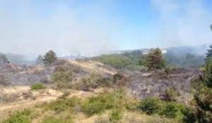 Camiers : plusieurs foyers d’incendie ravagent une partie des dunes
