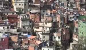 Vue de Rocinha, la plus grande favela de Rio