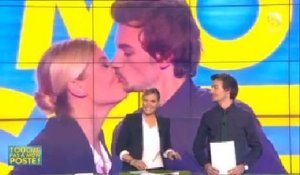 Bertrand Chameroy embrasse Justine Fraioli dans "Touche pas à mon poste !"