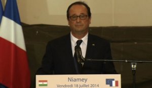 Allocution à la base aérienne de Niamey au Niger