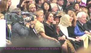 Exclu vidéo : Kim Kardashian  VS Sofia Essaïdi au défilé de Stéphane Rolland !