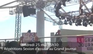 Exclu vidéo : Sexion d'Assaut en répétition à Cannes !