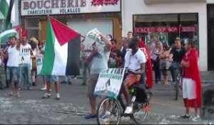Manifestation de soutien au peuple palestinien dans le centre ville de Béthune