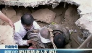 Miracle pour une femme de 88 ans après un séisme en Chine