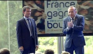 Standing ovation pour Valls à l'université d'été du Medef