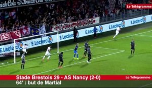 Ligue 2. Les buts du match Stade Brestois 29-AS Nancy (2-0)