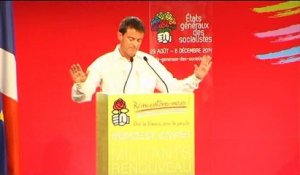 Le début du discours de Valls perturbé par les frondeurs