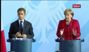 Nicolas Sarkozy et Angela Merkel veulent « porter » une taxe financière et bancaire au G20