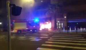 Une superette détruite par un incendie à Nice