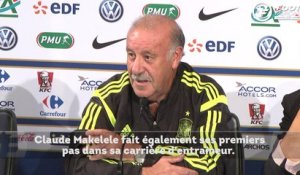 Vicente del Bosque souhaite bonne chance à Zidane et Makelele