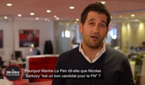 Marine Le Pen, "même pas peur" de Nicolas Sarkozy