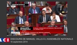 Vote de confiance : le discours de Manuel Valls en 2 minutes