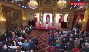 Palais de l'Elysée. 4e conférence de presse de François Hollande